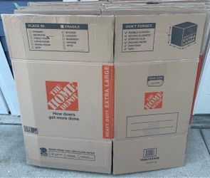 XL Home Depot moving boxes