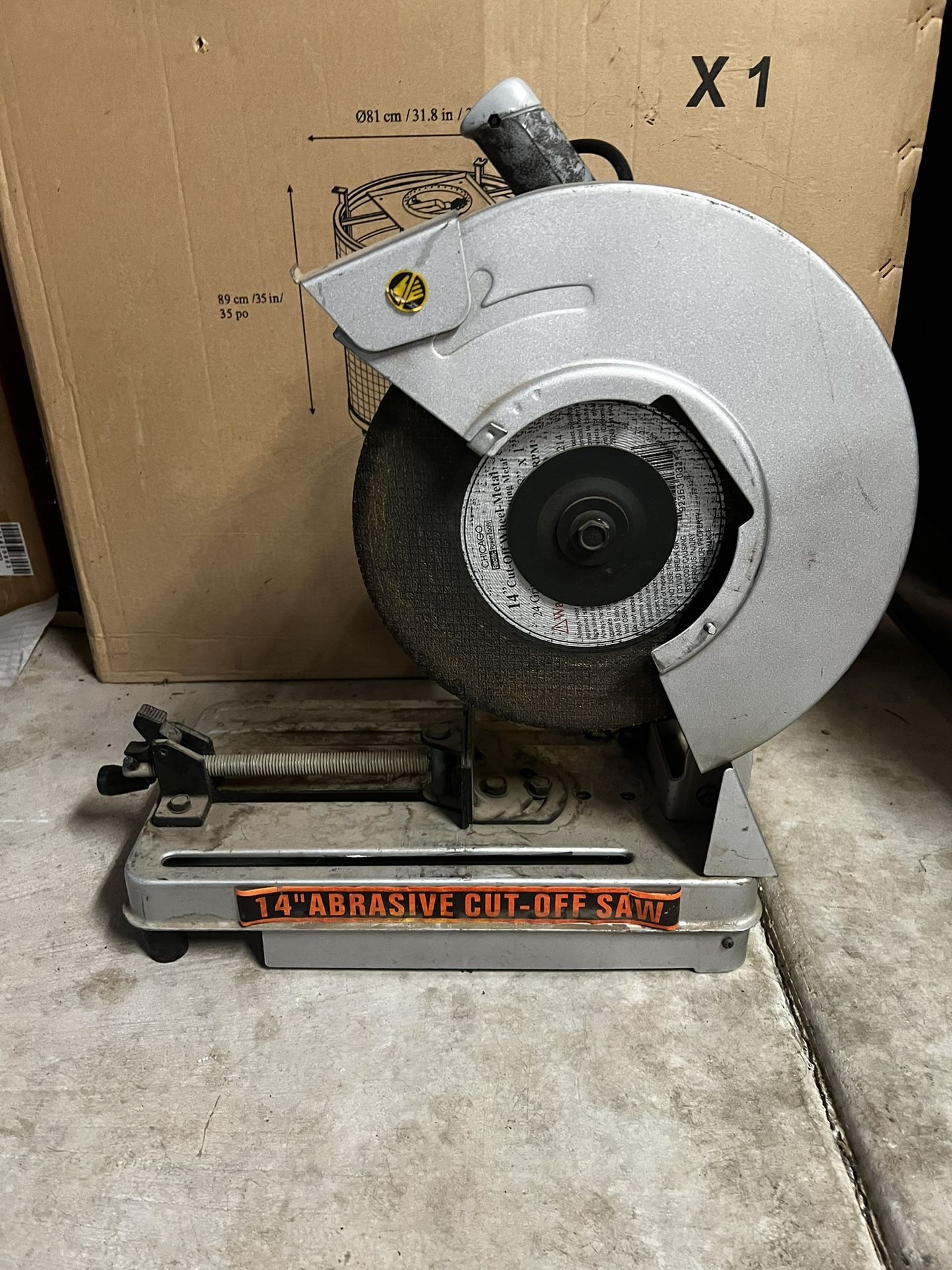 14” Table Cut Off Saw  Chicago 