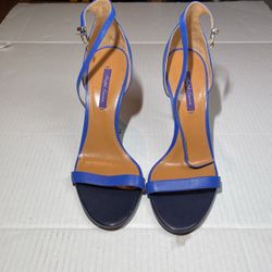 Ralph Lauren Sonika Nappa Leather Heels Purple Label 