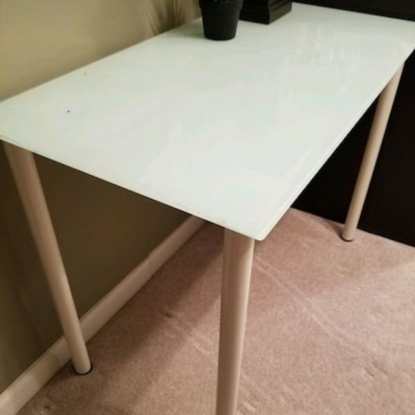 Frosted Glass Desk Table Ikea For Sale In North Babylon Ny Offerup