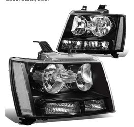 07-14 Chevy Tahoe Suburban 1500/07-13 Avalanche Suburban 2500, Black/Clear