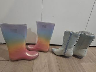two pairs of children's footwear $15 each