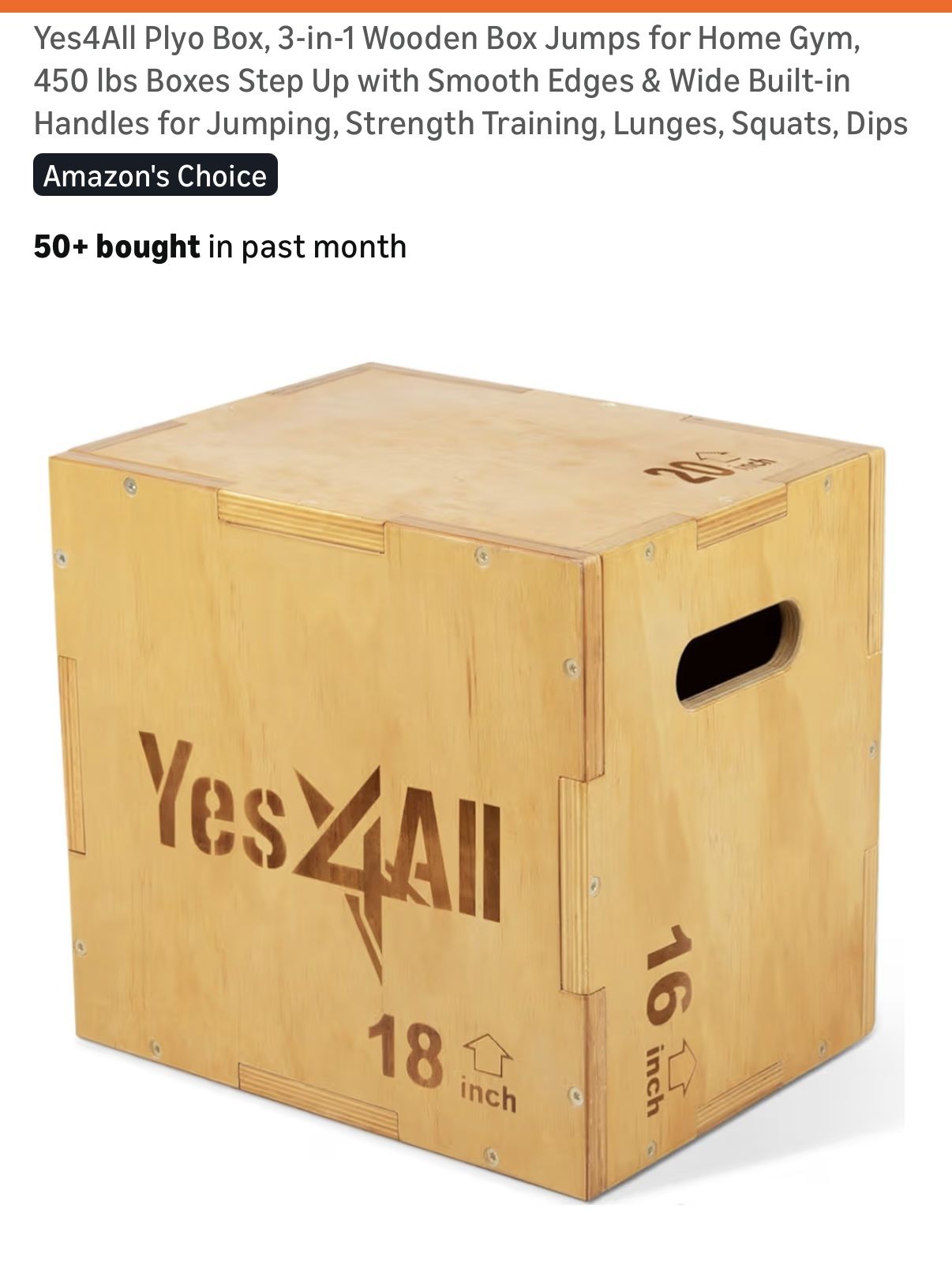 Plyo Step Up Exercise Box 