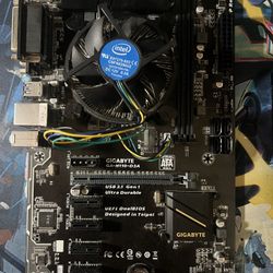 Gigabyte GA-H110-D3A Motherboard & Processor