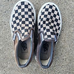 Toddler VANS Gray Checkered Size 12