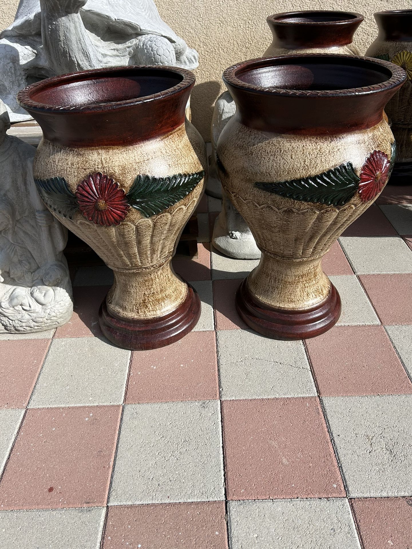 New Flower Pots Made Out Of Clay