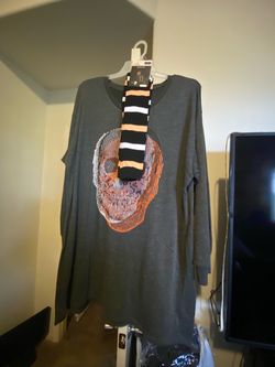 SKULL SLEEP SHIRT OR COSTUME