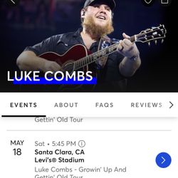 3 LUKE COMBS TICKETS