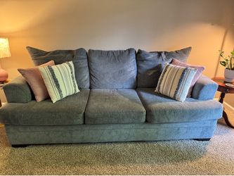 Blue/Gray Sofa
