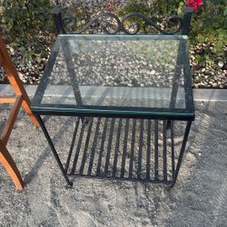 Black Metal Side Table