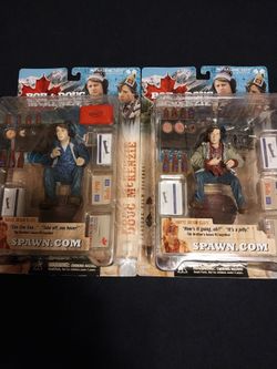 Bob & Doug Mckenzie x2 Figures New Mint