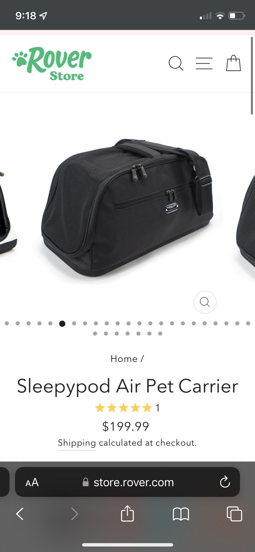 Sleepy Pod Pet Travel Carrier