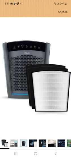 Hunter HP800 Air Purifiers for Home Large Room and Bedroom. True HEPA Air Purifier for Pets, Odors, Allergens, Smoke, Dust, VOC's. Value Bundle w/Extr
