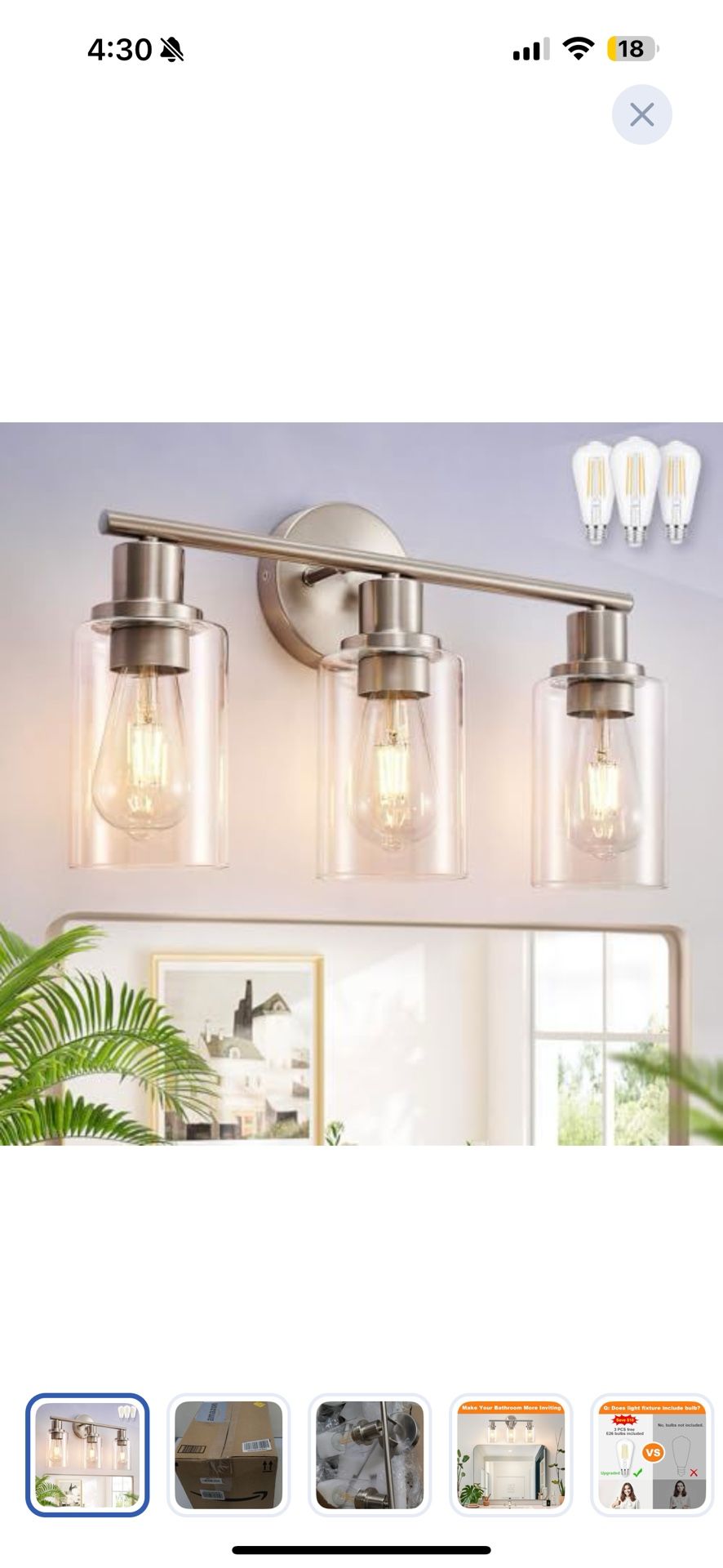 Bathroom Vanity Light