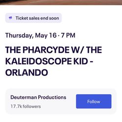 Pharcyde & Kaleidoscope Kid (2Tickets)