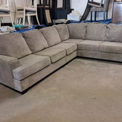 Modern Large Gray L Shaped Sectional Couch