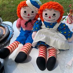 vintage raggedy anne & andy 