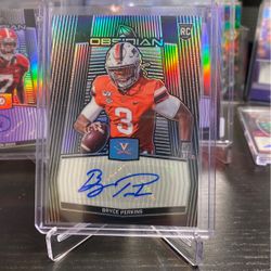 2020 Panini Obsidian Bryce Perkins Auto Rookie Card 77/99