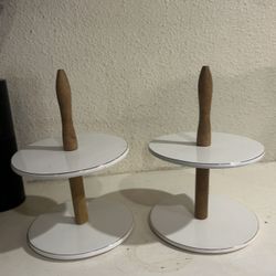 2 Tiered Server Trays New But Some Ware See All Pics