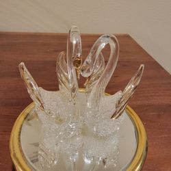 Musical Crystal Swan Love