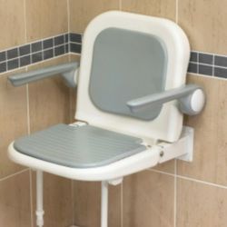 Fold up shower seat  Padded Gray Brand new in the Box $200 cash