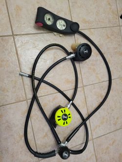 Sea Regulator W/ 2 Mouthpieces And Gauge