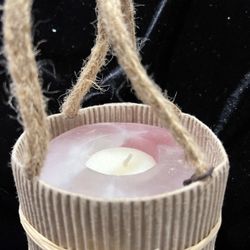 Candles by Stone The Candle Inside a Candle In Brown Handle Bag- Burns 50-60 Hrs