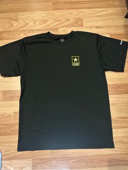 U.S. Army Men's M Black Short Sleeve Crew Neck T-Shirt w/ Graphic Logo Sleeve