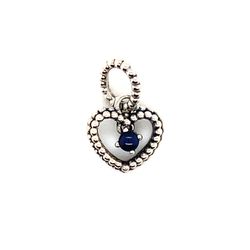 Pandora Blue Stone Heart Charm