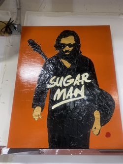 Searching for Sugarman. Original piece of artwork. 3-D raised ink.