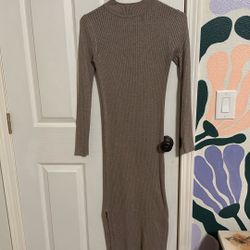 Form Fitting Sweater Dress 