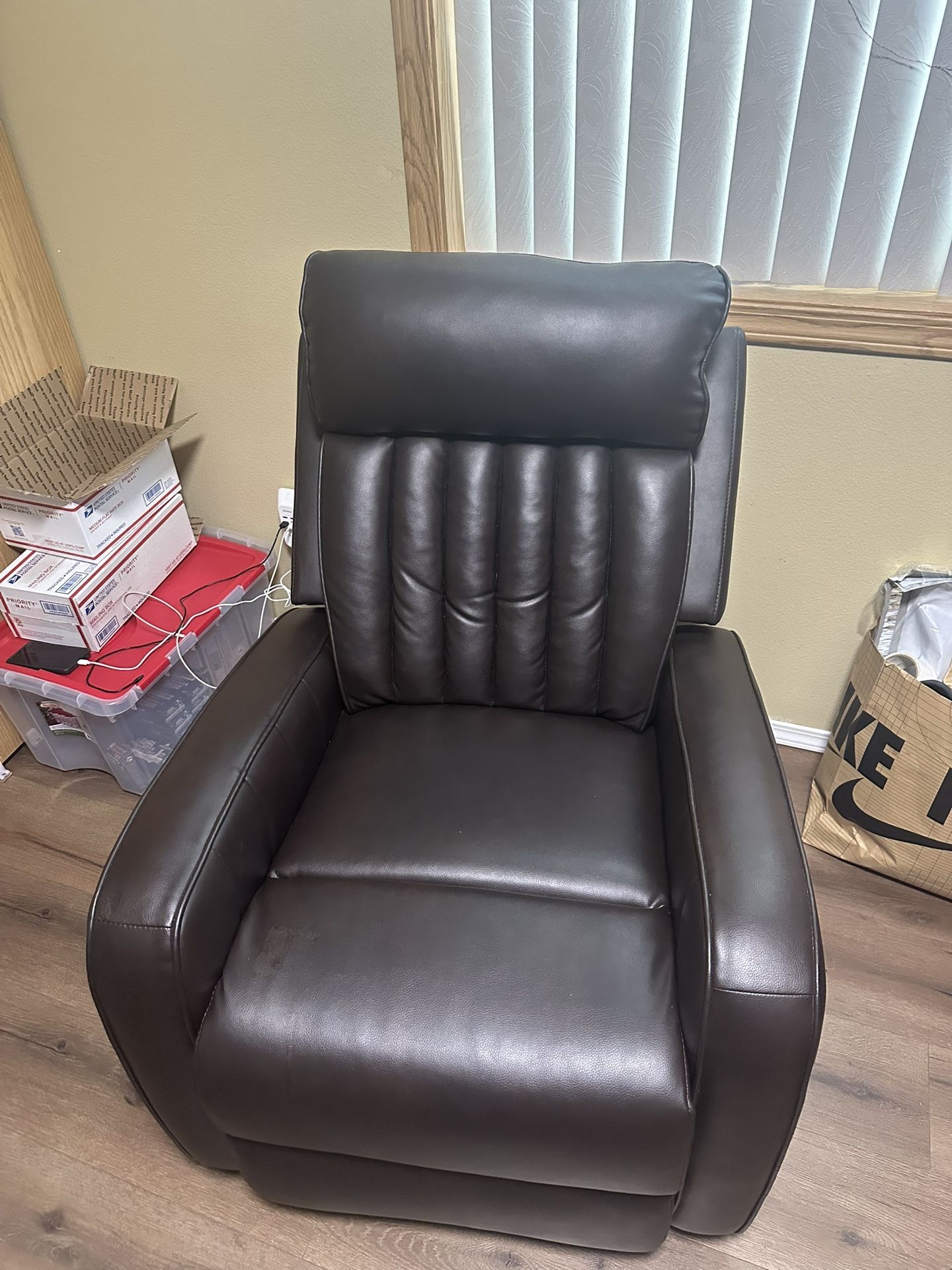 Faux Leather Recliner