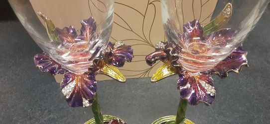 Champagne Flute Glasses 7oz. Robie RODIN design