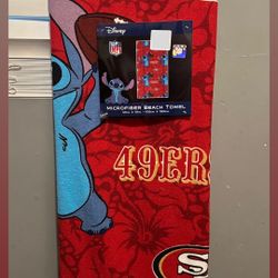 49ers Stitch Beach Towel