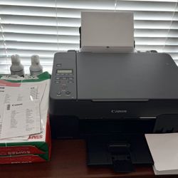 Canon Pixma G3260 Photo and Paper Printer. Comes with 2 Ink Bottles, 2 Free Paper bundles, photo papers Satin