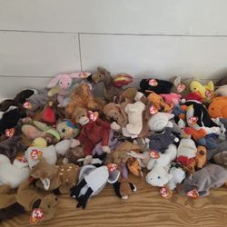 75 Vintage Beanie Babies Plush With Tags 