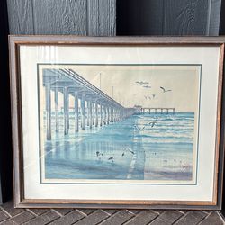 John Yato Ocean Beach Pier San Diego, CA framed Print