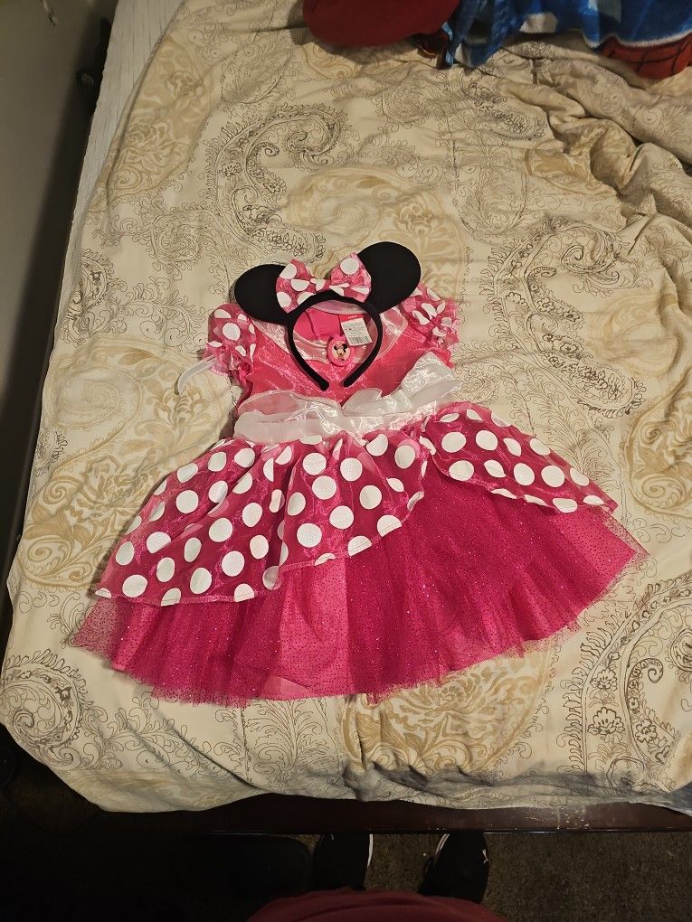 Minnie Mouse Costume 3t - 4t