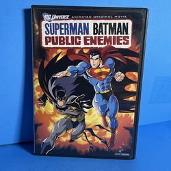 Superman Batman Public Enemies DVD DC Animated Original Comic Book Movie