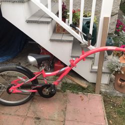 Wee ride Pink Co-pilot Tandem Bike