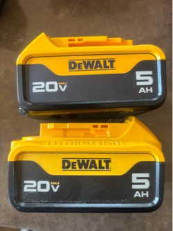 Dewalt 20v 5.0 pair