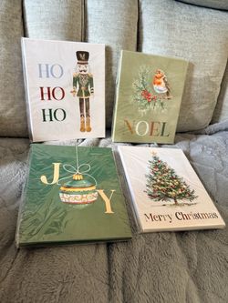 Bucherry Christmas Canvas Wall Art Set of 4, 8 x 10 Inch Nutcracker