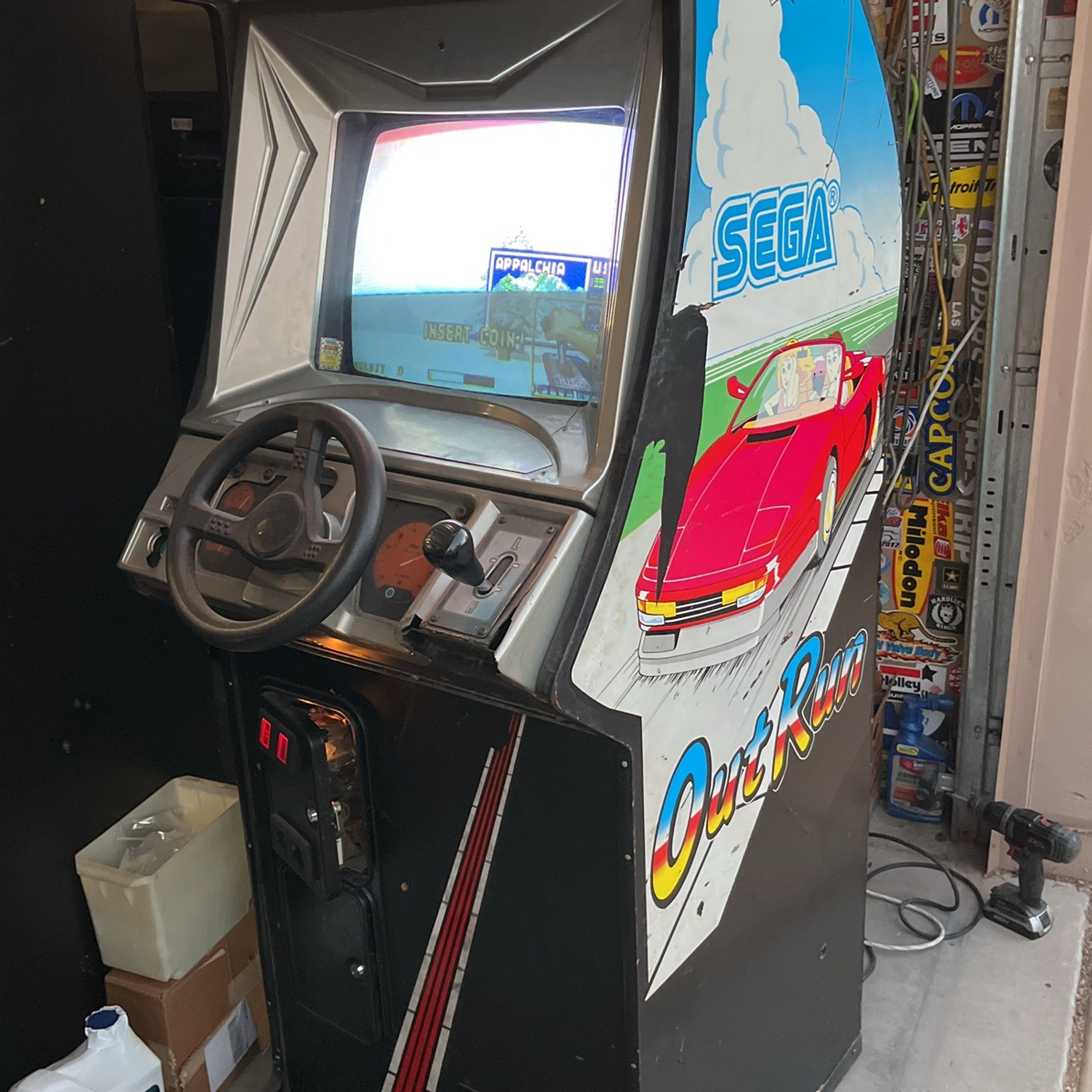 Out Run Cabinet Only Arcade Video Game