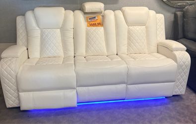 Reclining power sofa