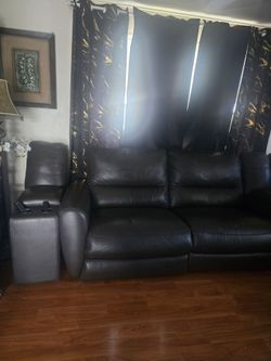 leather sofa