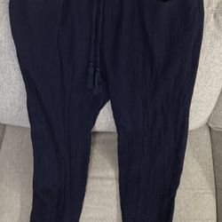 Adult Boho Navy Blue Pants Size XL Just $5