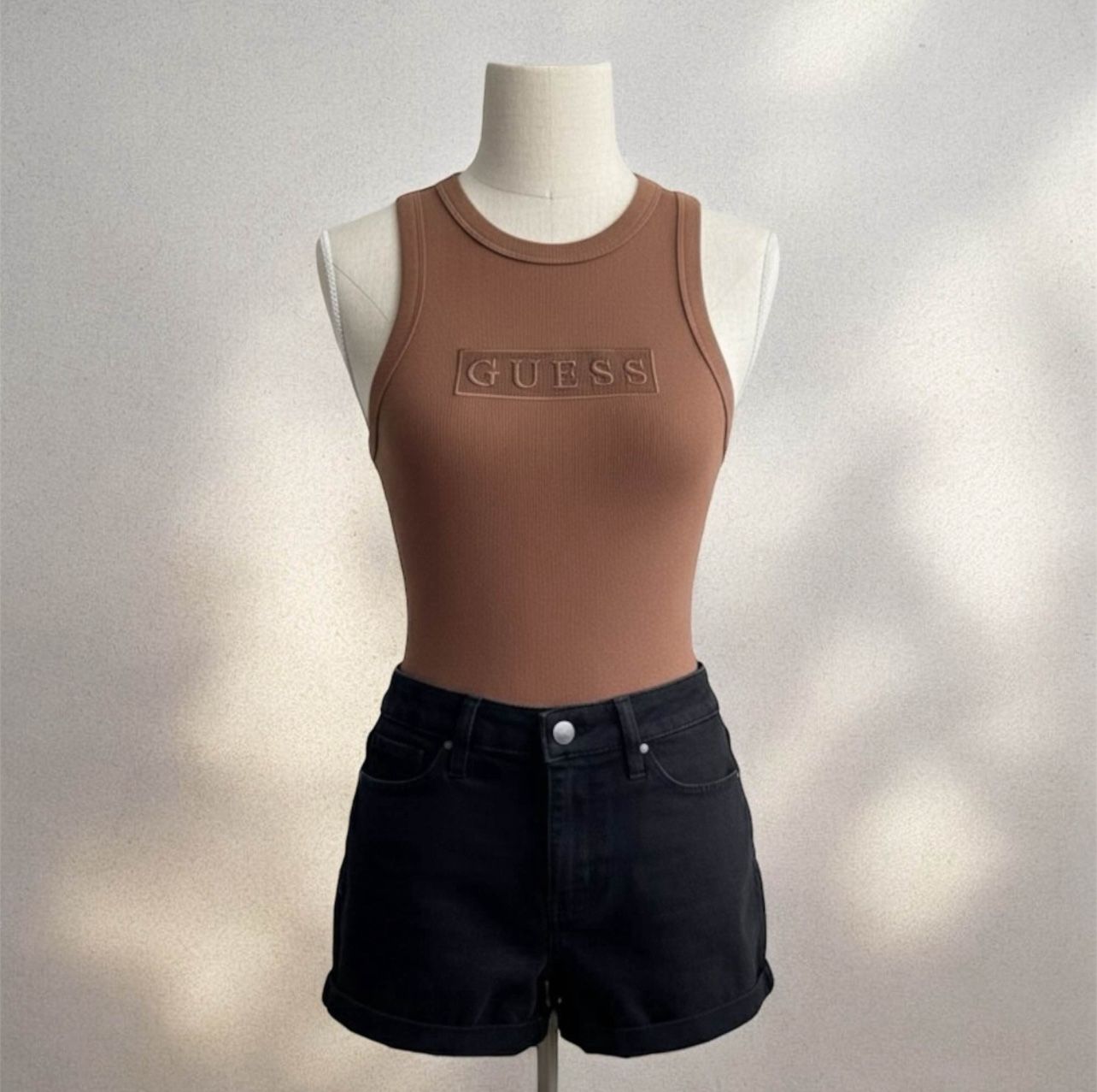 Gorgeous Guess bodysuit small & size3 shorts