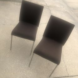 Two Cloth Chairs
