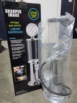 SHARPER IMAGE Vintage Gas Pump Liquor Dispenser