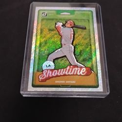 Mint Shohei Ohtani - LA Showtime Nicknames Holo Silver Baseball Card 2019 Panini #N6